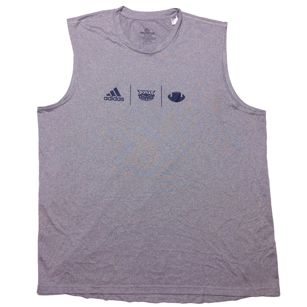 ADIDAS FAU Owls Football Tank Top Sleeveless Shirt Team Issue Gray XL‎